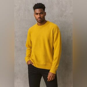 Carlo Colucci Knit Sweater XXL Eclectic Grandpa Retro Revival Mustard